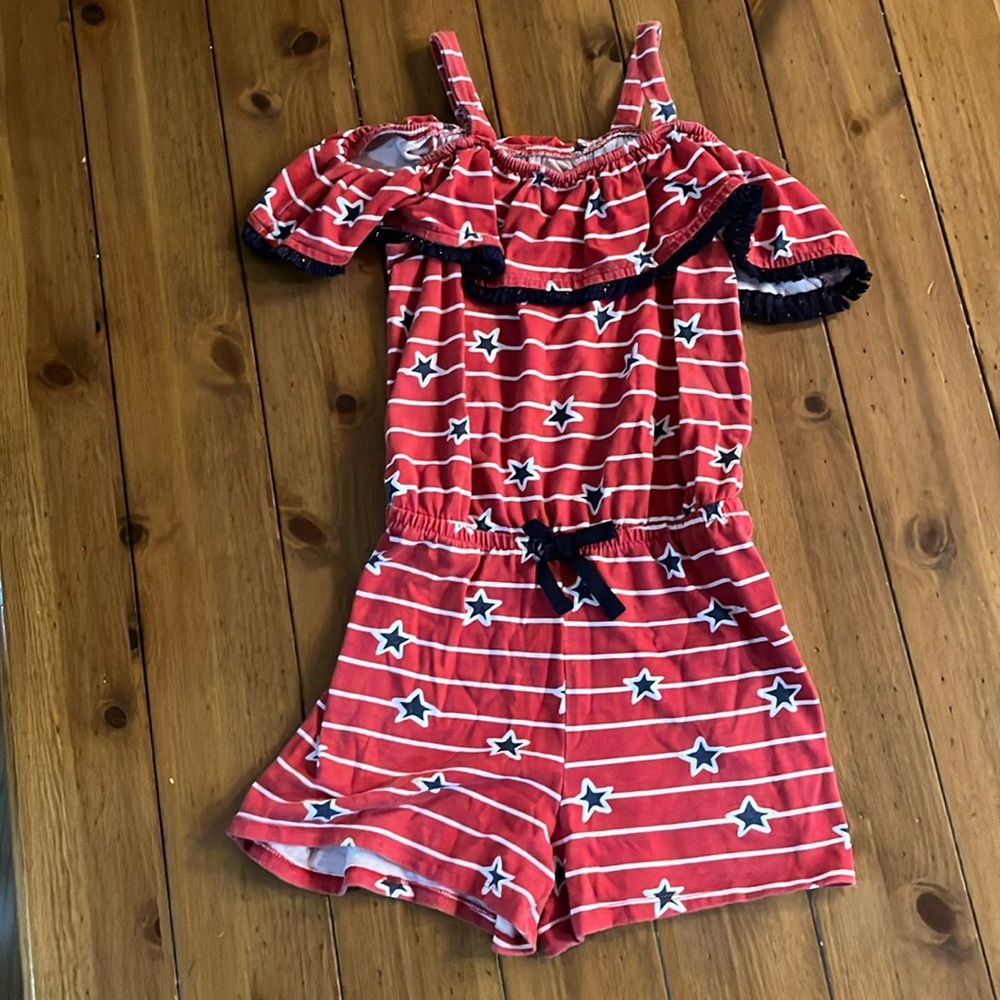 Kids 4th of July romper